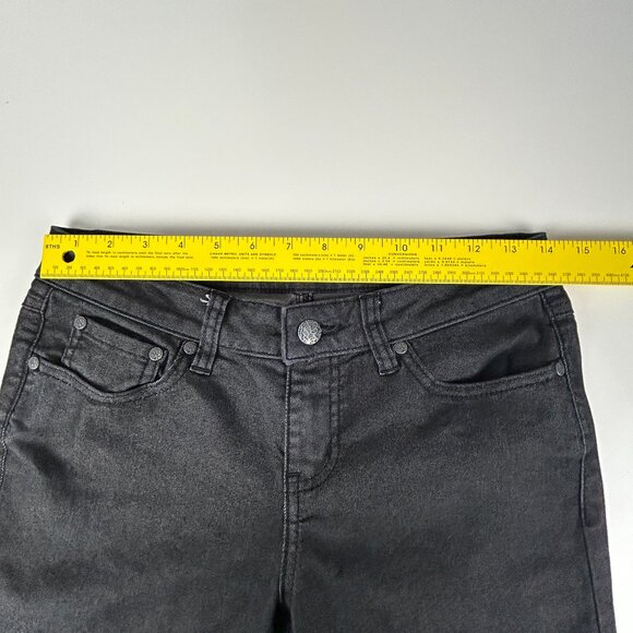 Prana Jeans Womens 2/26 Kayla Black/Dk‎ Grey Skinny Stretch Organic Cotton Blend - Picture 6 of 13